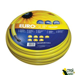 Шланг садовый Tecnotubi Euro Guip Yellow для полива диаметр 1/2 дюйма, длина 50 м (EGY 1/2 50)