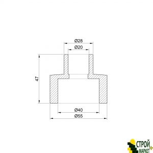 Муфта из PPR 40х20 редукционная SD00006320 Alfa Plast