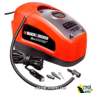 Компрессор автомобильный Black+Decker от 2 источников питания - 12 В / 230 В