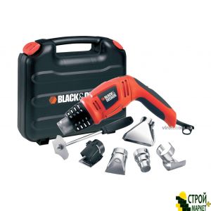 Строительный фен Black+Decker 1.8 кВт 560°С + аксессуары и кейс