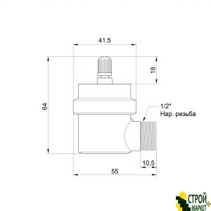 Воздухоотводчик автоматический №715 угловой SD00004120 Icma