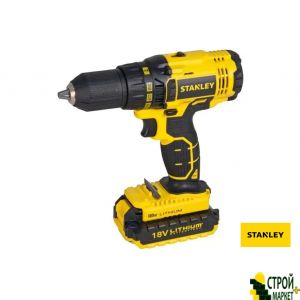 Шуруповерт-дрель аккумуляторный STANLEY 2 x 18 В Li-ion 2 Ач 45 Нм 13 мм + кейс