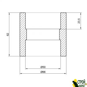 Муфта з PPR 50 SD00020252 Alfa Plast