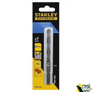 Сверло скоростное по металлу, дереву, пластику STANLEY 7 мм