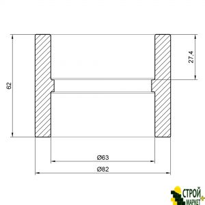 Муфта из PPR 63 SD00020253 Alfa Plast