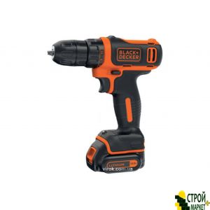 Шуруповерт-дрель аккумуляторный Black+Decker Li-ion 10.8 В 1.5 Ач