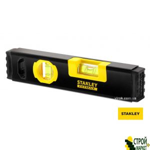 Уровень STANLEY "Classic Box Level TORPEDO" 23 см 2 капсулы алюминиевый корпус с магнитами