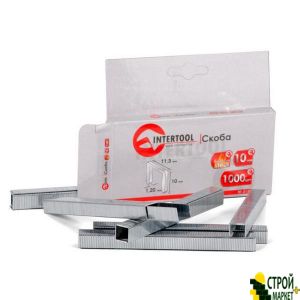 Staple Hardened 10mm pack. 1000 pcs., Width 11.3 * 1.20mm handgun RT-0202 RT-0150 Intertool