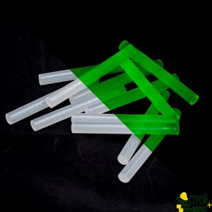 A set of fluorescent glue sticks 11.2 mm * 100 mm, 12 pcs RT-1037 Intertool