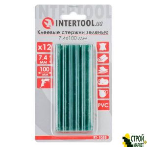 Set of green glue sticks 7.4mm * 100mm, 12pcs. RT-1058 Intertool