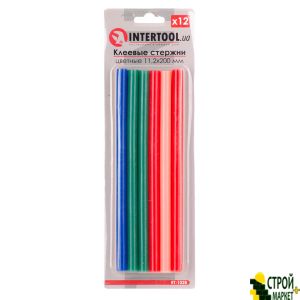 A set of colored glue sticks 11.2mm * 200mm, 12pcs RT-1028 Intertool