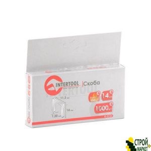 Staple Hardened 14mm, yn. 1000 pcs., Width 11.3 * 1.20mm handgun RT-0202 RT-0154 Intertool