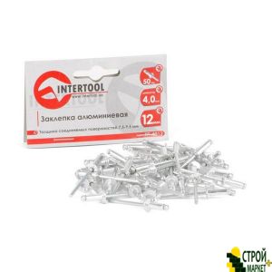 Aluminum rivet 4.0 * 12mm, 50pcs packing. RT-4012 Intertool