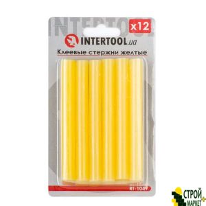 Set of yellow glue sticks 11.2mm * 100mm, 12pcs. RT-1049 Intertool