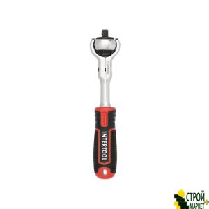 Рукоятка с храповым механизмом поворотная, 72 зуба 1/4", Cr-V STORM ET-8007 Intertool