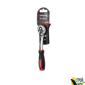 Рукоятка с храповым механизмом на 72 зуба 1/4", Cr-V STORM ET-8001 Intertool