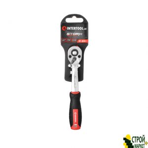 Рукоятка с храповым механизмом на 72 зуба 1/4", Cr-V STORM ET-8001 Intertool