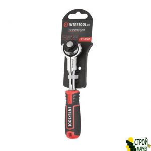 Рукоятка с храповым механизмом поворотная, 72 зуба 1/4", Cr-V STORM ET-8007 Intertool