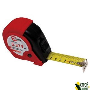 Roulette with a metal blade 8m * 25mm, three-stopper canvas MT-0108 Intertool