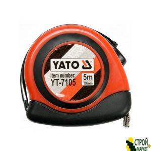 Measuring tape with nylon coating and the magnets 5 m x 19 mm YT-7105 Yato