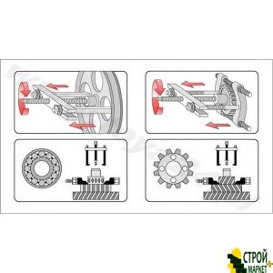 Bearing puller dvuhlapy cage YT-0641 Yato