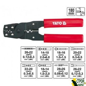 Pliers for crimping wire stripper 180 mm YT-2256 Yato