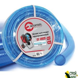 Шланг для воды 3-х слойный 3/4, 30м, армированный PVC GE-4075 Intertool