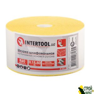 Шлифовальная шкурка на бумажной основе К60, 115мм*50м. BT-0816 Intertool