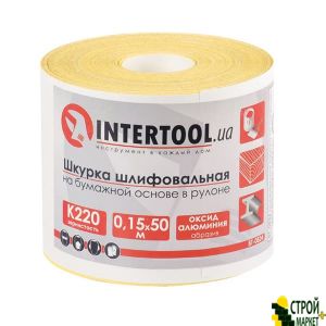 Шлифовальная шкурка на бумажной основе К220, 115мм*50м. BT-0824 Intertool