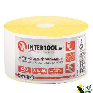 Шліфувальна шкурка на паперовій основі К80, 115мм * 50м. BT-0818 Intertool