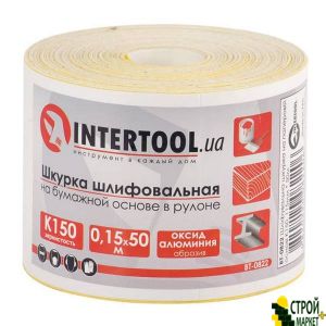 Шлифовальная шкурка на бумажной основе К150, 115мм*50м. BT-0822 Intertool