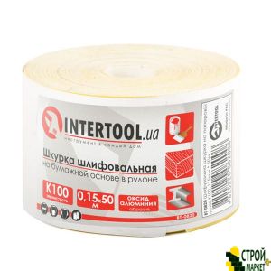 Шлифовальная шкурка на бумажной основе К100, 115мм*50м. BT-0820 Intertool