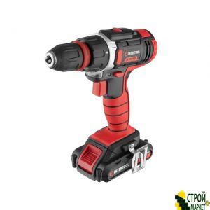 Drill Rechargeable Li-Ion 18 V, 25 Nm, 0-400 / 0-1500 / min, 2x2.0 Ah 1 hour fast charge, a removable chuck WT-0317 Intertool