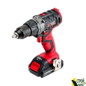 Drills accumulator c brushless motor, Li-Ion 18V, 50Nm, 1.5 A * h, 0-400 -0-1500ob • min, 2 Battery WT-0331 Intertool