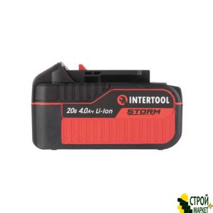 Аккумулятор 20 В, литий-ион, 4.0 Ач, индикатор уровня заряда WT-0341 Intertool