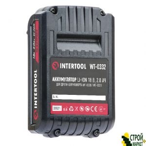 Аккумулятор Li-Ion 18 В 2.0 Ач для дрели-шуруповерта WT-0328/WT-0331 WT-0332 Intertool