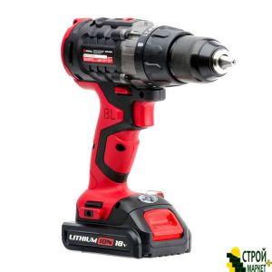 Drills accumulator c brushless motor, Li-Ion 18V, 50Nm, 1.5 A * h, 0-400 -0-1500ob • min, 2 Battery WT-0331 Intertool