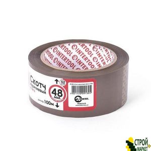 Adhesive tape brown 48mm * 100m * 52mkm KT-0913 Intertool