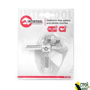 Compasses for drill cutting tiles 20-100mm HT-0341 Intertool