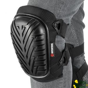 Protective knee pads, slip pads made of PVC, fabric 600D, gel pads, neoprene belts  SP-0055 Intertool