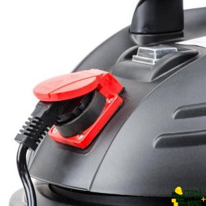 Vacuum cleaner construction 20 l., Plastic housing 1400 watts. Dry and wet cleaning. Sponzh- reusable filter bag. DT-1020 Intertool