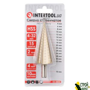 Step drill for metal 4-32 mm SD-5832 Intertool