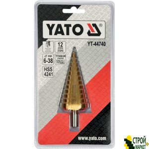 The conical drill stepwise from 6 mm to 38 YT-44740 Yato