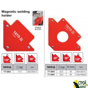 Magnetic angle welder 34 kg YT-0865 Yato