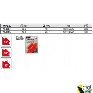 Magnetic angle welder 34 kg YT-0865 Yato