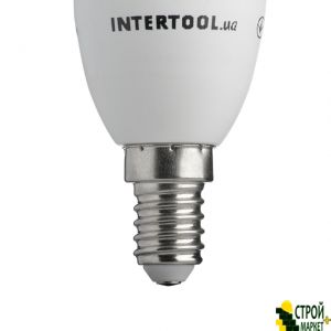 LED lamp LED C37, E14, 5W, 150-300V, 4000K, 30000ch, 3years warranty. (Candle) LL-0152 Intertool