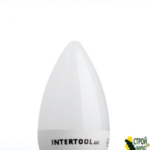 LED lamp LED C37, E14, 5W, 150-300V, 4000K, 30000ch, 3years warranty. (Candle) LL-0152 Intertool