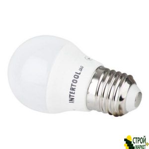 LED Bulb LED G45, E27, 5W, 150-300V, 4000K, 30000ch, 3years warranty. LL-0112 Intertool