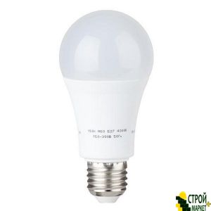 LED lamp LED A60, E27, 15W, 150-300V, 4000K, 30000ch, 3years warranty. LL-0017 Intertool