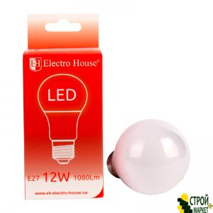 LED лампа E27 / 4100K / 12W 1080Lm /220° A60 ElectroHouse